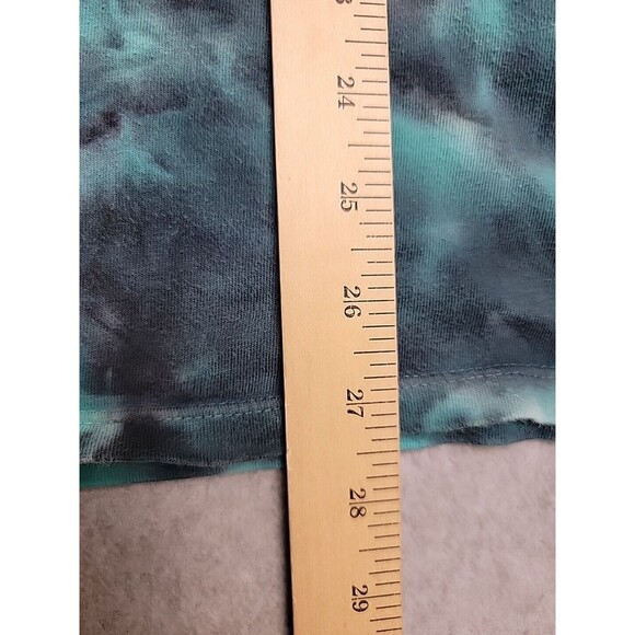 Vintage Guess Shirt Mens M Blue Black Tie Dye Graphic Flag Embroidered 90s - Picture 14 of 15